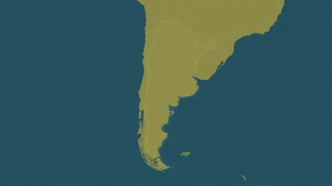 Argentina map - drive. Glow. Pattern. Stock Footage 147395609