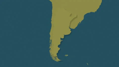 Argentina map - drive. Shadow. Pattern. Stock Footage 147396106