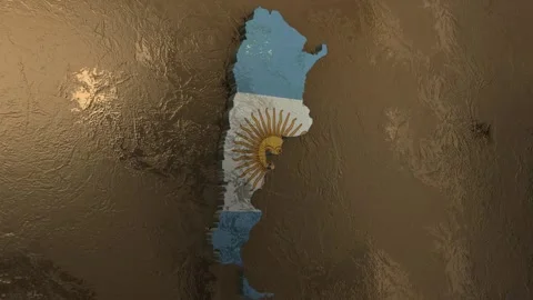 Argentina map Stock Footage 277922625