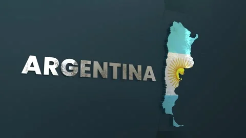 Argentina Map Stock Footage 279728831