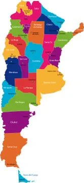 Argentina map Stock Illustration