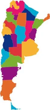 Argentina map Stock Illustration