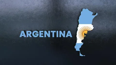 Argentina Map Stock Illustration