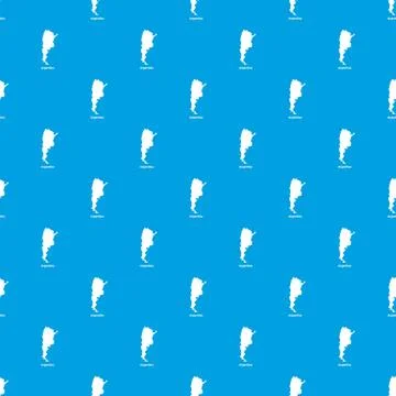 Argentina map pattern vector seamless blue 스톡 일러스트