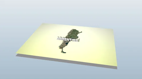 Argentina Map Unfolding Stock Footage 283801801