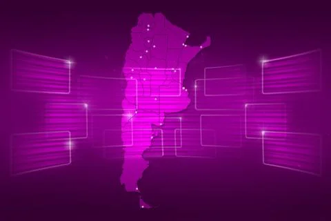 Argentina map world map news communication pink Иллюстрация