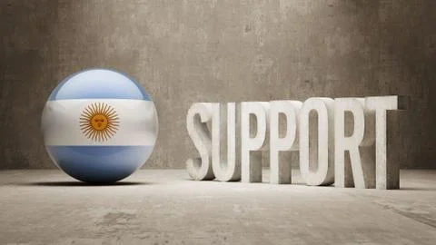 Argentina. Support Concept. Stock Illustration