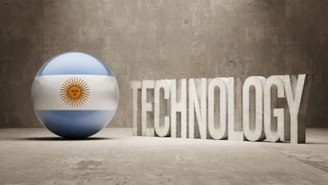 Argentina. Technology Concept. Illustrazione stock