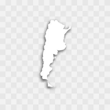 Argentina vector map silhouette Stock Illustration