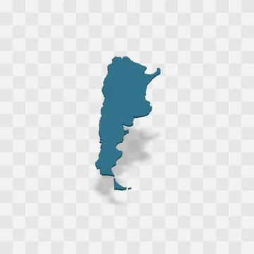 Argentina vector map silhouette Stock Illustration