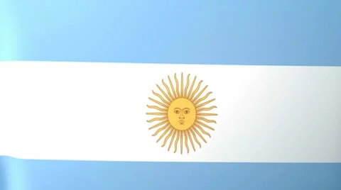 Argentina Waving Flag Stock Footage 10761481
