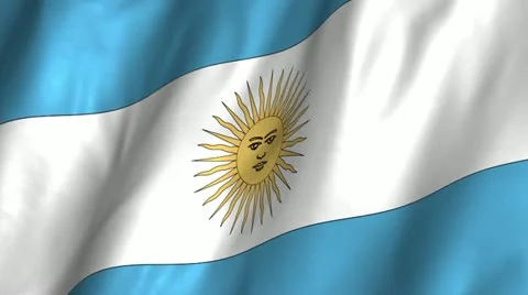 Argentina Waving Flag Stock Footage 12237193