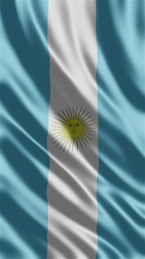 Argentina waving flag Stock Footage 288004053