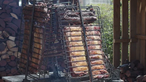 Argentine Asado Beef Stock Footage 328188845