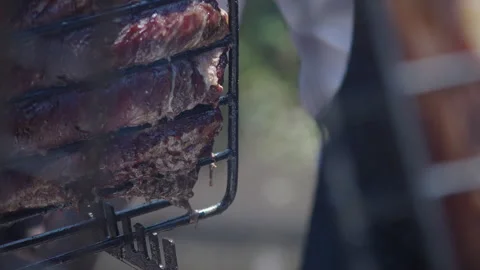 Argentine Asado Beef Stock Footage 328189650