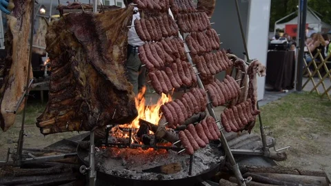 Argentine cooking method Stock Footage 91574988