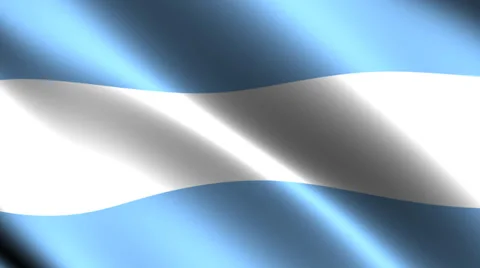 Argentine flag waving in the wind. Looping animation Stock-Footage 39792085