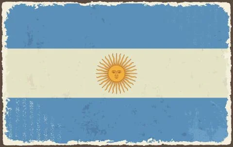 Argentine grunge flag. vector illustration Illustration