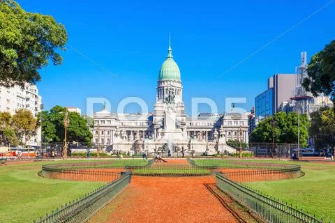 Argentine National Congress Palace Stock Photos
