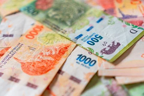Argentine Pesos Stock Photos
