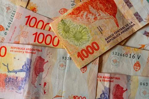Argentine Pesos Stock Photos