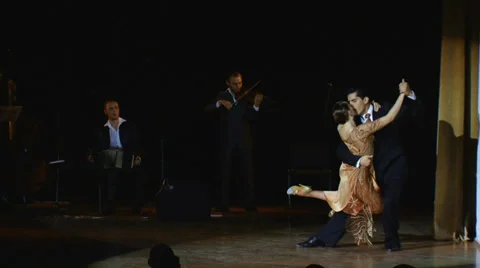Argentine tango dance 5 - Part 4 Video stock 29808228