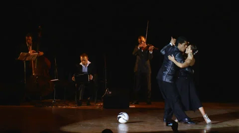 Argentine tango dance 6 - Part 4 Video stock 30363721