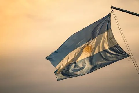 Argentinean flag 写真素材