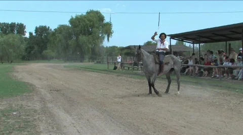 Argentinean Gauchos Stock Footage 663321