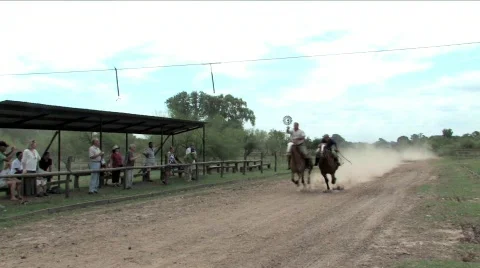 Argentinean Gauchos Stock Footage 663337