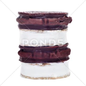 Argentinean-uruguayan alfajores Stock Photos
