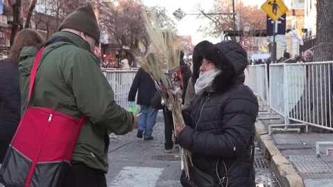Argentines pray to patron saint of work amid difficult job market, Buenos Aires, 스톡 동영상 341697144