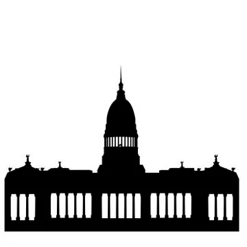 Argentinian congress building Stock Illustration