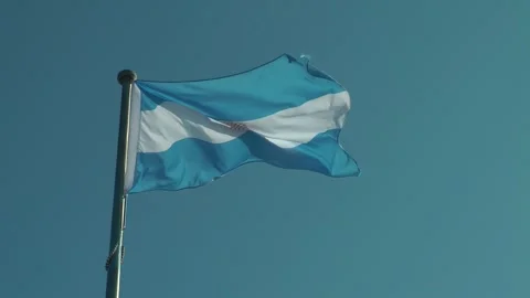 An Argentinian flag is flying Видео 343385550