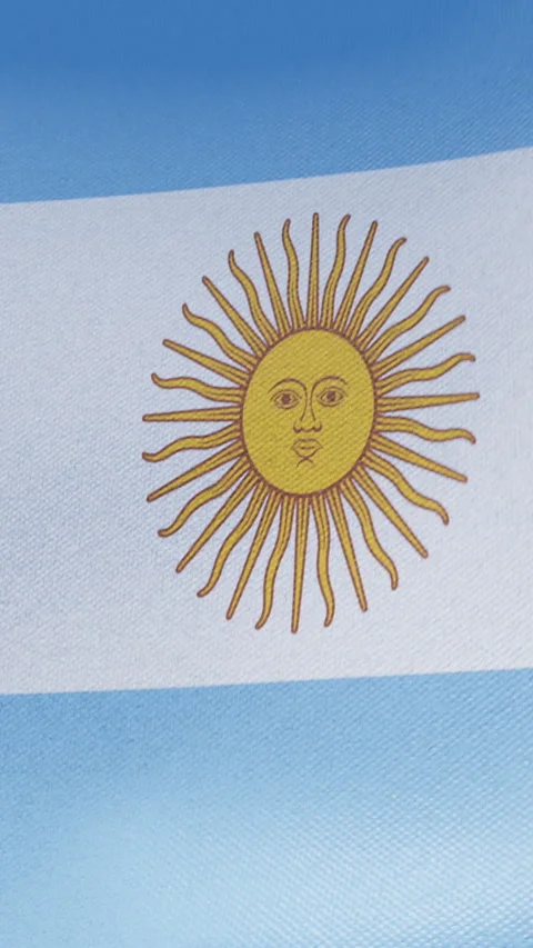 Argentinian flag Stock Footage 278458237
