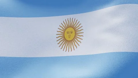Argentinian flag Stock Footage 278458478