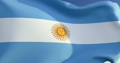 Argentinian flag  Stock-Footage 300022969