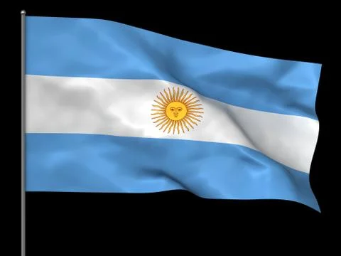Argentinian flag Stock Illustration