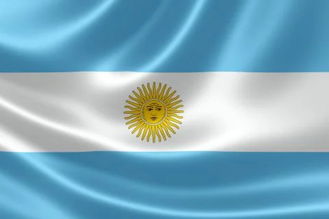 Argentinian Flag Stock Illustration
