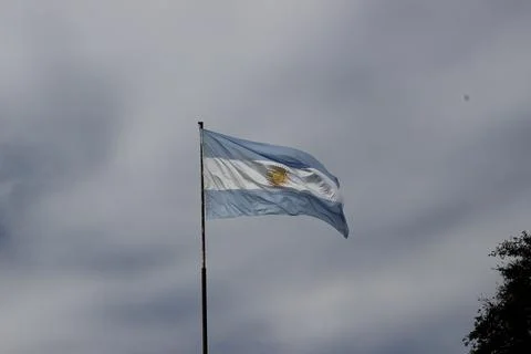 Argentinian flag Stock Photos