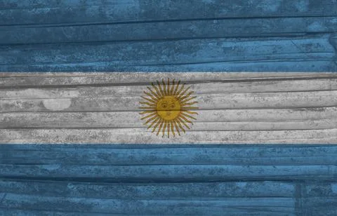 Argentinian flag texture as background Stock Illustration