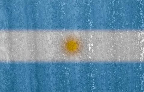 Argentinian flag texture as background Stock Illustration