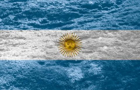 Argentinian flag texture as background Stock Illustration