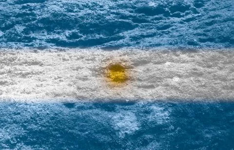 Argentinian flag texture as background Stock Illustration