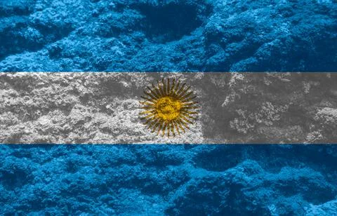 Argentinian flag texture as background Stock Photos