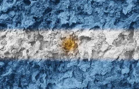 Argentinian flag texture as background Stock Photos