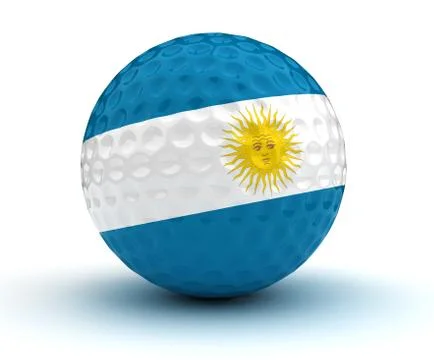 Argentinian golf ball Stock Illustration