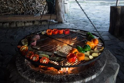 Argentinian Grill in Poland Stock Photos