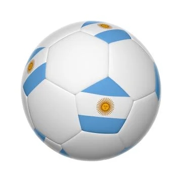 Argentinian soccer ball Stock Illustration