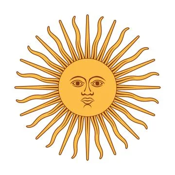 Argentna sun Stock Illustration